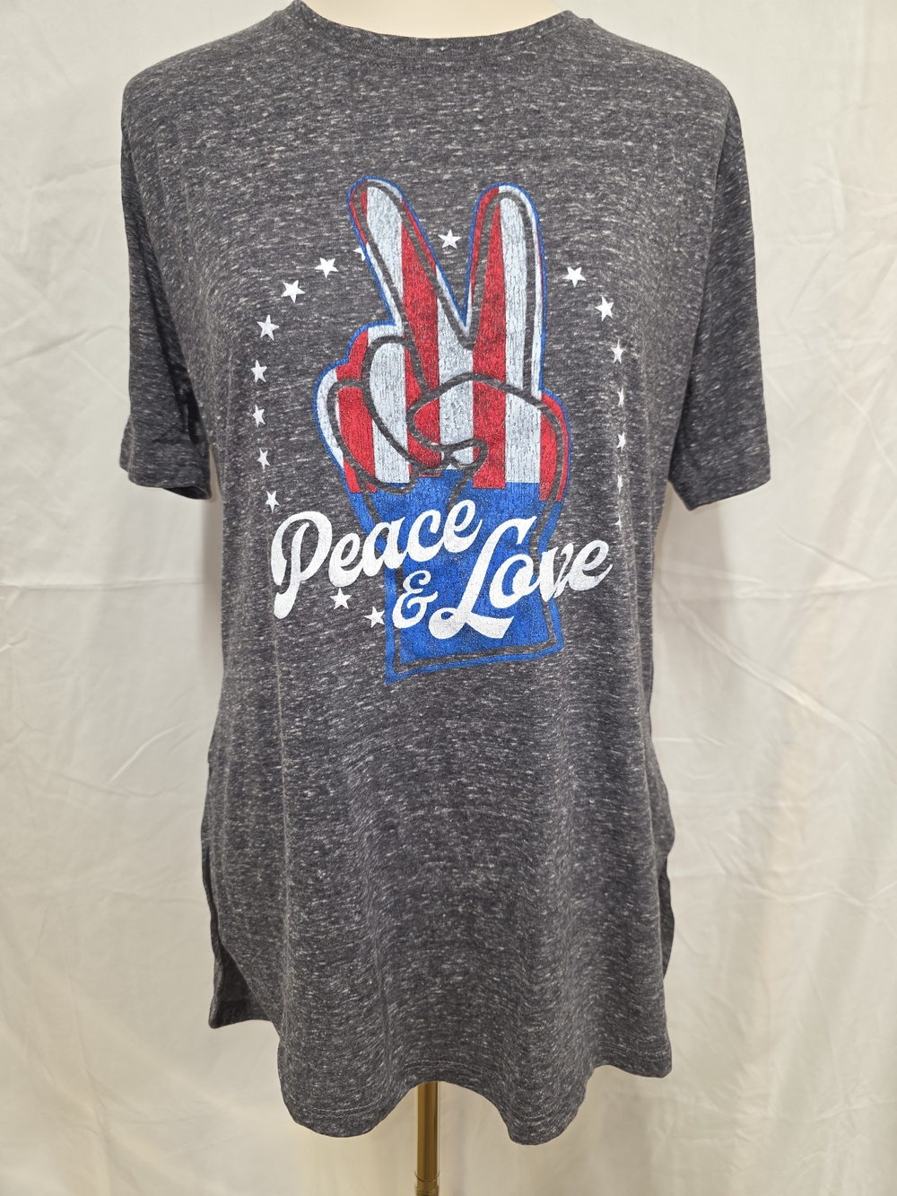 Royce Brand Dark Heather Gray Graphic Tee - White Print